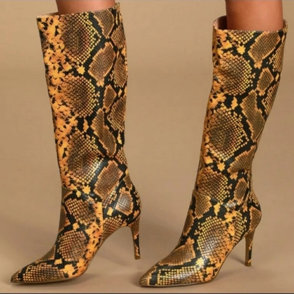 Steve Madden Shoes - Snake knee high boot Steve madden